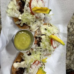 Tostadas al pastor Tostadas al pastor