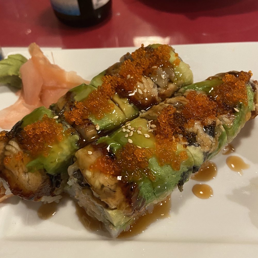 Off The Hook Sushi - Dragon roll - Sushi Bars Near Me - Fort Bragg, California Off The Hook Sushi - Dragon roll - Sushi Bars Near Me - Fort Bragg, California