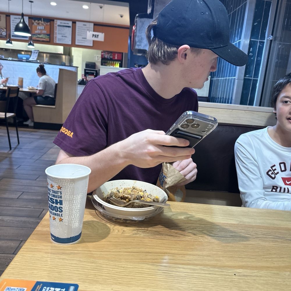 QDOBA Mexican Eats - Chase hard at work - Mexican Near Me - Noblesville, Indiana QDOBA Mexican Eats - Chase hard at work - Mexican Near Me - Noblesville, Indiana