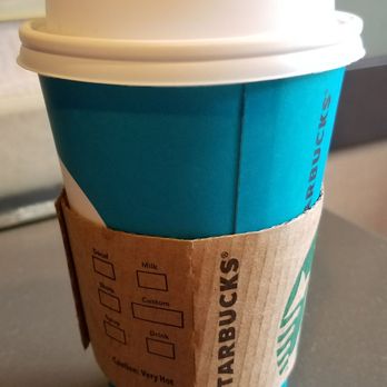 Starbucks - Decaf Americano with sweet cream in a new blue cup - Coffee & Tea Near Me - Honolulu, Hawaii