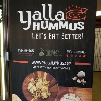 Yalla - Stop at Yalla Hummus, for literally the best Hummus in OC hands down! - Mediterranean Near Me - Irvine, California