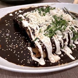 Enchiladas de Mole Negro Oaxaqueno!