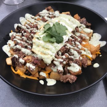 Leeland House - Brisket hash with aioli and cheddar - Breakfast & Brunch Near Me - Houston, Texas Leeland House - Brisket hash with aioli and cheddar - Breakfast & Brunch Near Me - Houston, Texas