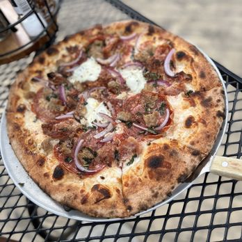 V Pizza Brier Creek + Flask - Carnivora Pizza - Chicken Wings Near Me - Raleigh, North Carolina V Pizza Brier Creek + Flask - Carnivora Pizza - Chicken Wings Near Me - Raleigh, North Carolina