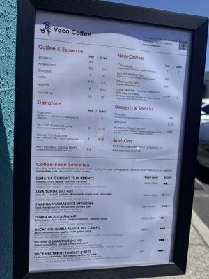 Menu photo 5 Voca Coffee Fremont, CA