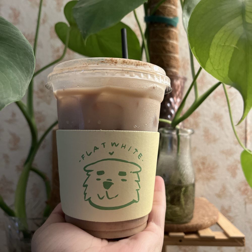 Flat White Coffee - Iced chai latte with almond milk - Cafes Near Me - Cypress, California Flat White Coffee - Iced chai latte with almond milk - Cafes Near Me - Cypress, California