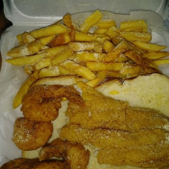 Fish & More Restaurant - 1pc Catfish and 5pc Shrimp Dinner $6.49! - Seafood Near Me - West Palm Beach, Florida Fish & More Restaurant - 1pc Catfish and 5pc Shrimp Dinner $6.49! - Seafood Near Me - West Palm Beach, Florida