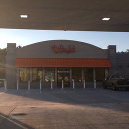  the entrance to a restaurant