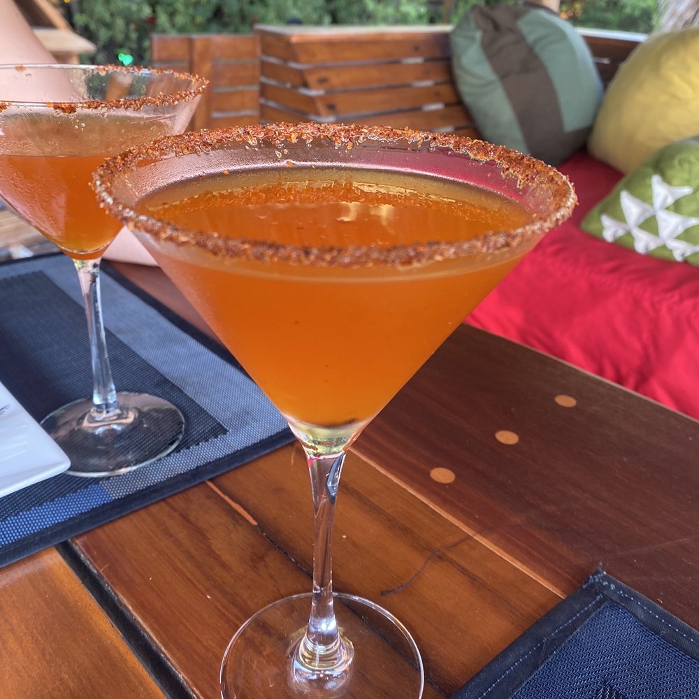 Thai Restaurant - Lychee, passion fruit martini rimmed with Tajin. - Thai Near Me - Cancún, ROO Thai Restaurant - Lychee, passion fruit martini rimmed with Tajin. - Thai Near Me - Cancún, ROO