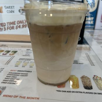 Yolo’s Cafe - This vanilla latte is real creamy and good. Barista very friendly and will come back. - Bubble Tea Near Me - Bellflower, California