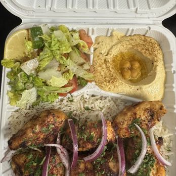 Shami Falafel - Chicken Kebab Meal Platter - Falafel Near Me - Hackensack, New Jersey