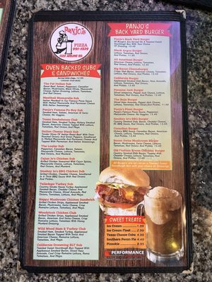 Menu photo 2 Panjo's Pizza Corpus Christi, TX Menu photo 2 Panjo's Pizza Corpus Christi, TX