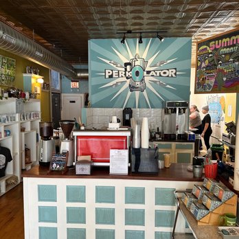Perkolator - the interior of a coffee shop - Cafes Near Me - Chicago, Illinois