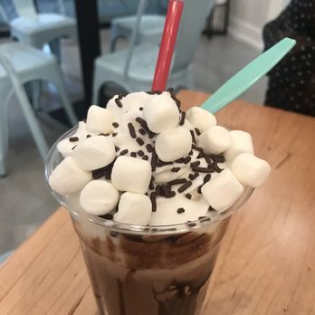 Luliet - Hot Chocolate float. Tastes exactly like hot chocolate - Ice Cream & Frozen Yogurt Near Me - Spring, Texas