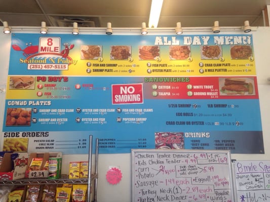 Menu photo 4 8 Mile Seafood and PO Boy Mobile, AL Menu photo 4 8 Mile Seafood and PO Boy Mobile, AL