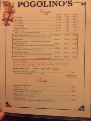 Menu photo 5 Pogolino's Pizza Place Festus, MO