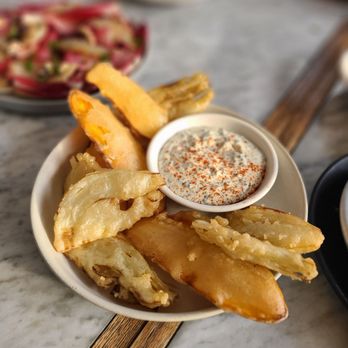 Saffy's - Tempura Sweet Potato & Fennel - Middle Eastern Near Me - Los Angeles, California Saffy's - Tempura Sweet Potato & Fennel - Middle Eastern Near Me - Los Angeles, California