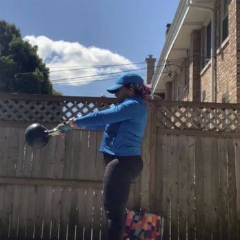 Focus Point Training - 45 pound kettlebell swings - Gyms Near Me