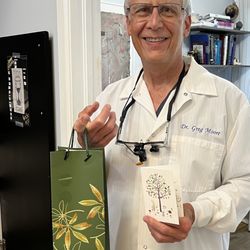 North End Dental - Patient gift for Dr. Moore