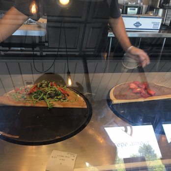 Crepe Amour - Farmer Joe (left) and Fraise Crepe (right) - Creperies Near Me - Vienna, Virginia