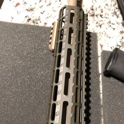 Celina Gun Shop - Handguard globs of cerakote near MLOK holes