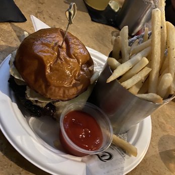 Tom Bergin's - Wolfmother burger with fries - Sports Bars Near Me - Los Angeles, California Tom Bergin's - Wolfmother burger with fries - Sports Bars Near Me - Los Angeles, California