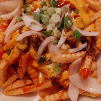 Wrap & Roll - Fusion fries with green onions and grilled onions - Asian Fusion Near Me - Pearland, Texas
