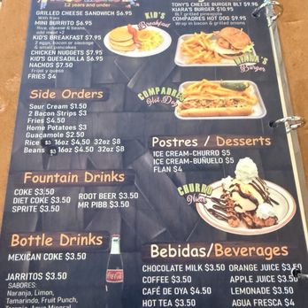 Compadres Grill and Bar - Menu - Bars Near Me - Galt, California