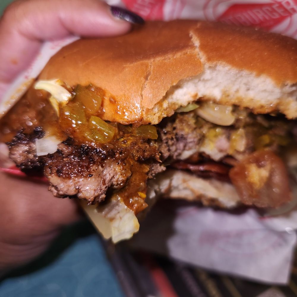 Fatburger & Buffalo's Express - Original fatburger with Swiss, bacon & chili - Burgers Near Me - Carson, California Fatburger & Buffalo's Express - Original fatburger with Swiss, bacon & chili - Burgers Near Me - Carson, California