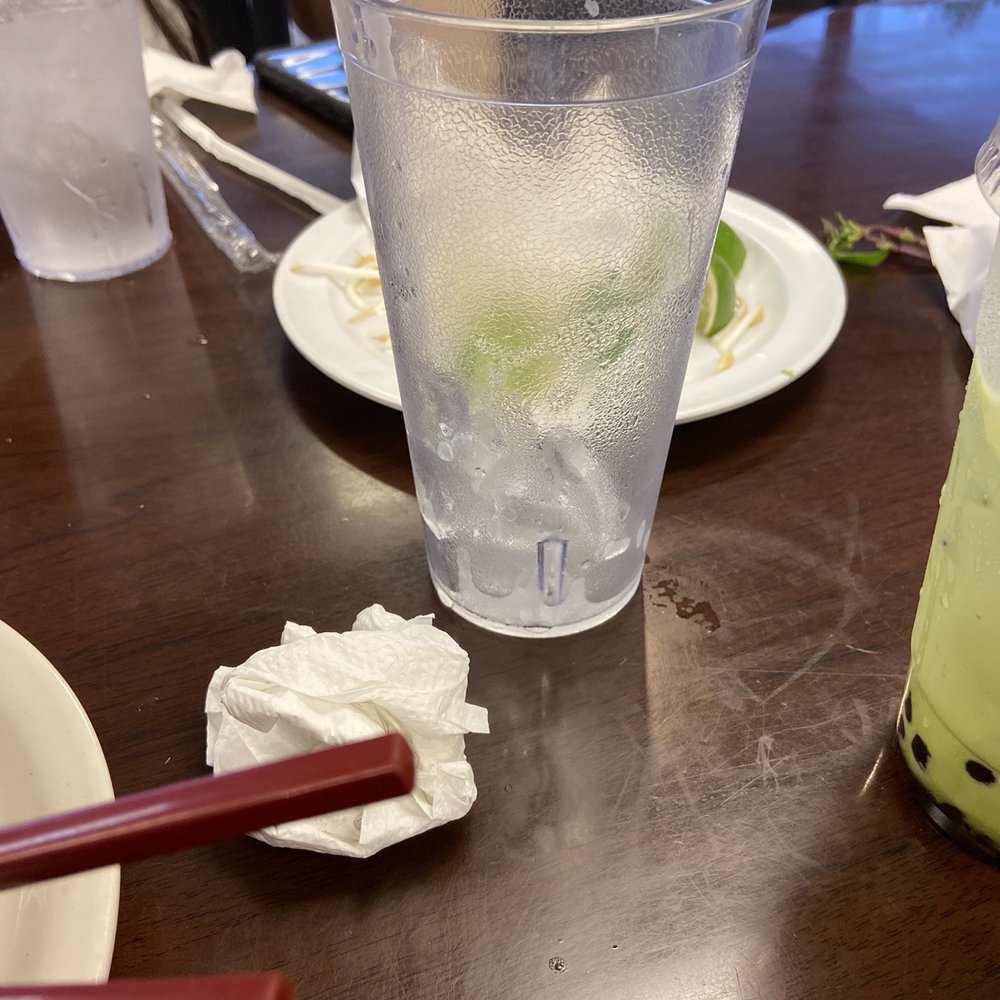 Pho Hieu - Don't want you hanging around drinking water. Maybe, because you may see them saving the beans sprouts and basil! - Vietnamese Near Me - Yukon, Oklahoma