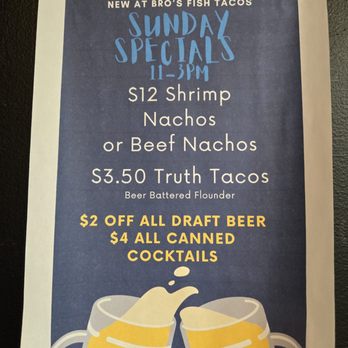 Bro's Fish Tacos - 12.25 - Seafood Near Me - Virginia Beach, Virginia