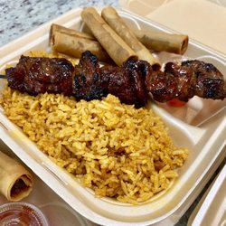 Manila Stix BBQ & Grill - Combo meal: Java Rice, meat stick and Lumpia