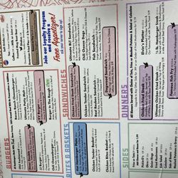 Boomarang Diner - Menu
