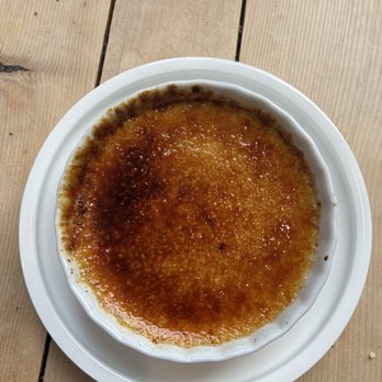 Brigitte Bistro - Crème Brûlée- sorry the photo wasn't a video of the table side brûlée process! - French Near Me - Petaluma, California Brigitte Bistro - Crème Brûlée- sorry the photo wasn't a video of the table side brûlée process! - French Near Me - Petaluma, California
