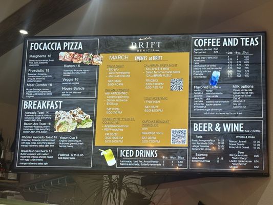 Menu photo 1 Drift Benicia Benicia, CA Menu photo 1 Drift Benicia Benicia, CA
