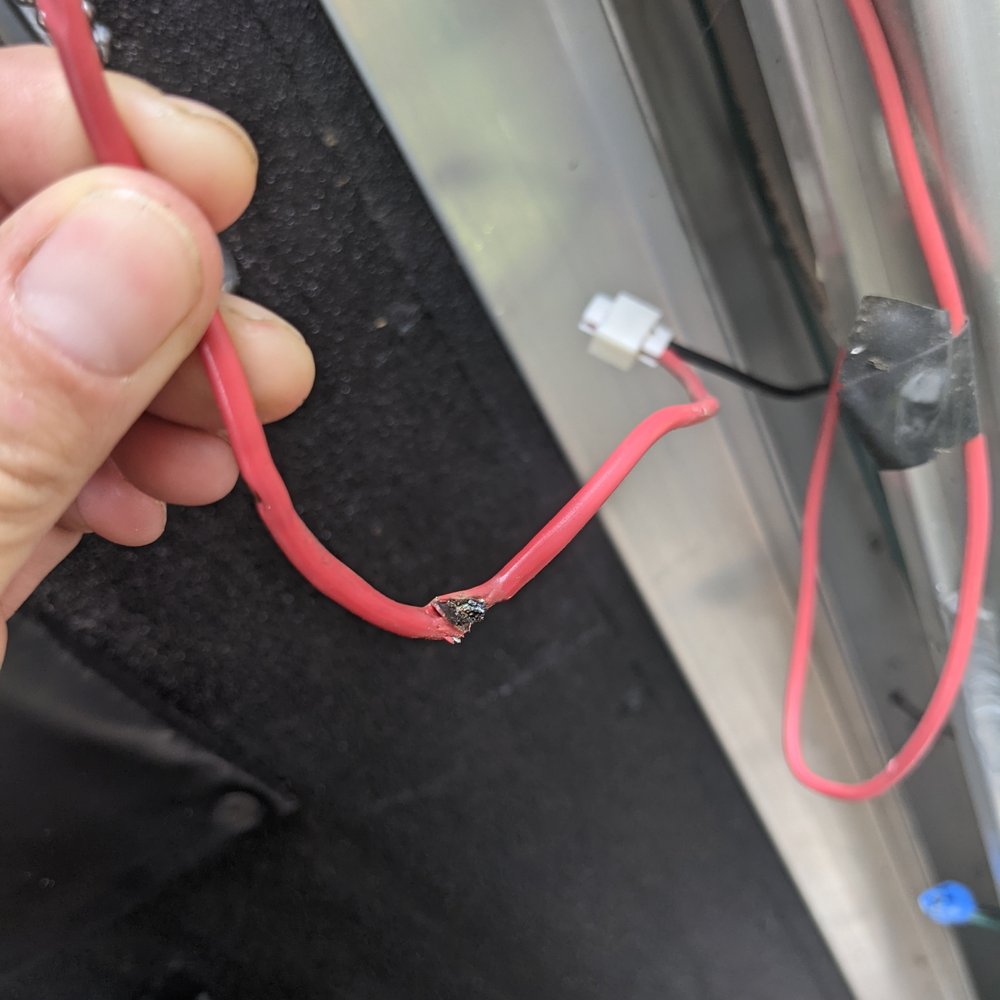 Affordable Trailers - Melted wire which could have caused a fire in a horse trailer full of hay - Auto Parts & Supplies Near Me - San Antonio, Texas Affordable Trailers - Melted wire which could have caused a fire in a horse trailer full of hay - Auto Parts & Supplies Near Me - San Antonio, Texas