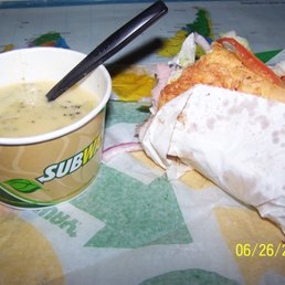 Soup not yet touched and cup only 2/3 full. Soup not yet touched and cup only 2/3 full.