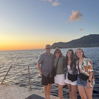Hawaii Nautical - West Oahu - Family at sunset - Boat Tours Near Me - Waianae, Hawaii