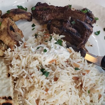 Olive Pit Grill - Brea - Lamp chops with rice and artichokes. The artichokes were dry and bland, would not get again. The lamp chops had great flavor - Greek Near Me - Brea, California Olive Pit Grill - Brea - Lamp chops with rice and artichokes. The artichokes were dry and bland, would not get again. The lamp chops had great flavor - Greek Near Me - Brea, California