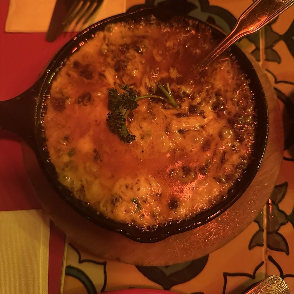 Queso Fundido with chorizo Queso Fundido with chorizo