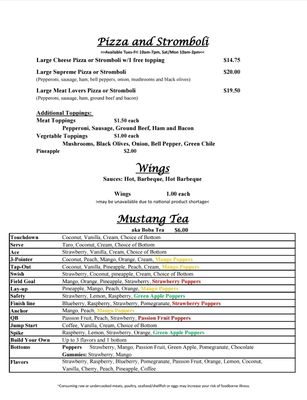 Menu photo 2 Mustang Diner Mountainair, NM