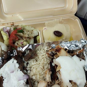 Shawarma on the Go - Chicken and gyro platter - Mediterranean Near Me - New Orleans, Louisiana