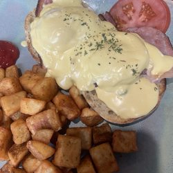 Five-O Bar & Grill - Delicious Eggs Benny $13.99 huge portions