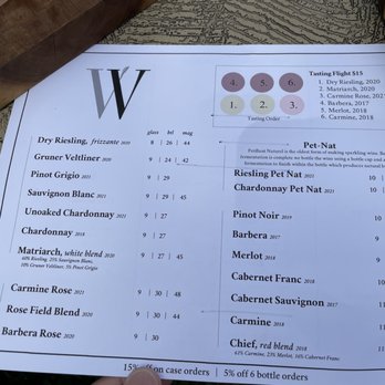 Wayvine - The flight that we tried. All of the wines were good but the first and last were very good. - Wineries Near Me - Nottingham, Pennsylvania Wayvine - The flight that we tried. All of the wines were good but the first and last were very good. - Wineries Near Me - Nottingham, Pennsylvania