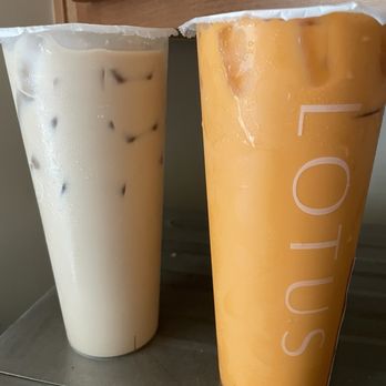 Lotus Coffee & Tea  - Why is there such a big difference in the amount of ice? - Bubble Tea Near Me - Carson, California