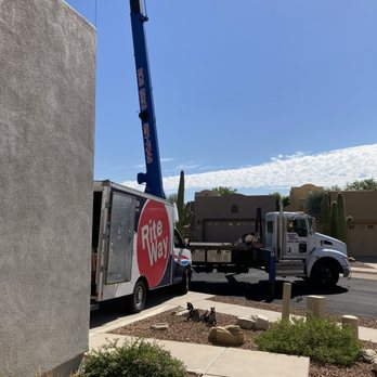 Rite Way Heating, Cooling & Plumbing - The crane removed the old unit and brought the new one. - Heating & Air Conditioning/HVAC Near Me - Tucson, Arizona Rite Way Heating, Cooling & Plumbing - The crane removed the old unit and brought the new one. - Heating & Air Conditioning/HVAC Near Me - Tucson, Arizona