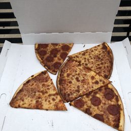 Pepperoni and cheese slices