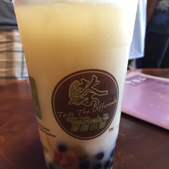 Ten Ren Tea - Peach milk tea with pearls and rainbow jelly - Bubble Tea Near Me - Cupertino, California Ten Ren Tea - Peach milk tea with pearls and rainbow jelly - Bubble Tea Near Me - Cupertino, California
