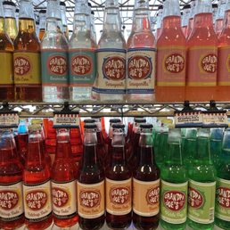 a variety of sodas