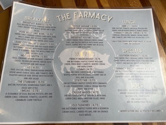 Menu photo 4 The Farmacy Albuquerque, NM Menu photo 4 The Farmacy Albuquerque, NM